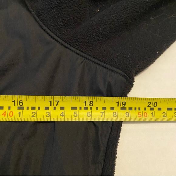 Womens The North Face Fleece 3/4 Zip Jacket Coat in Black with Nylon / Medium - Picture 6 of 8